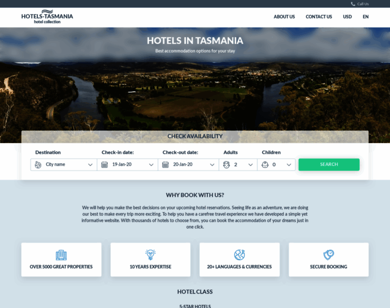 Hotels-tasmania.com thumbnail
