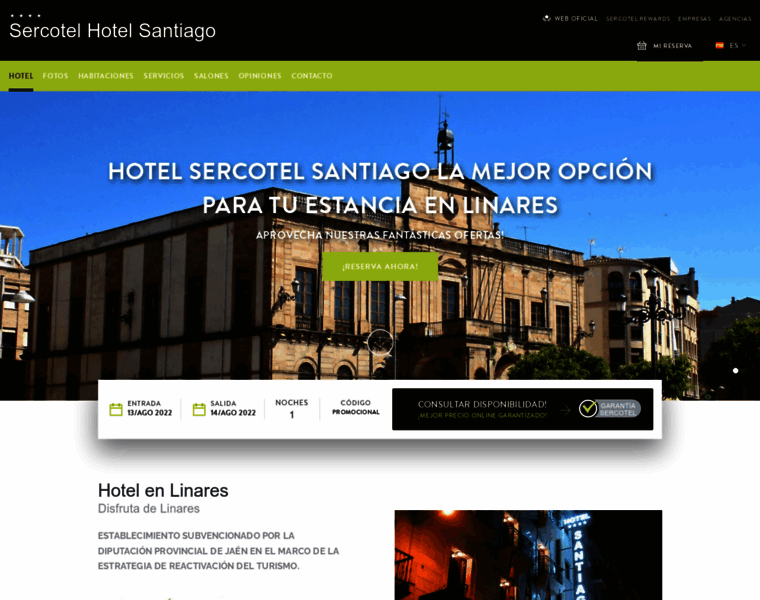 Hotelsantiagolinares.com thumbnail