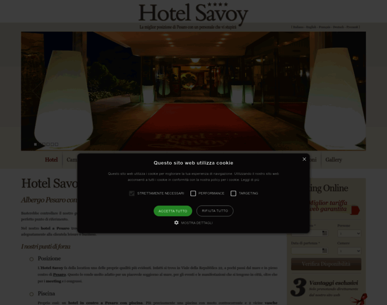 Hotelsavoypesaro.it thumbnail