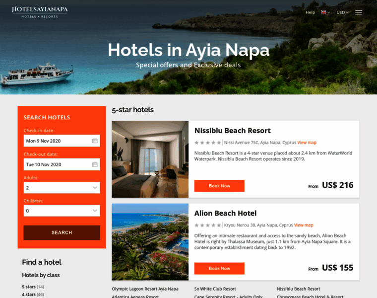 Hotelsayianapa.net thumbnail