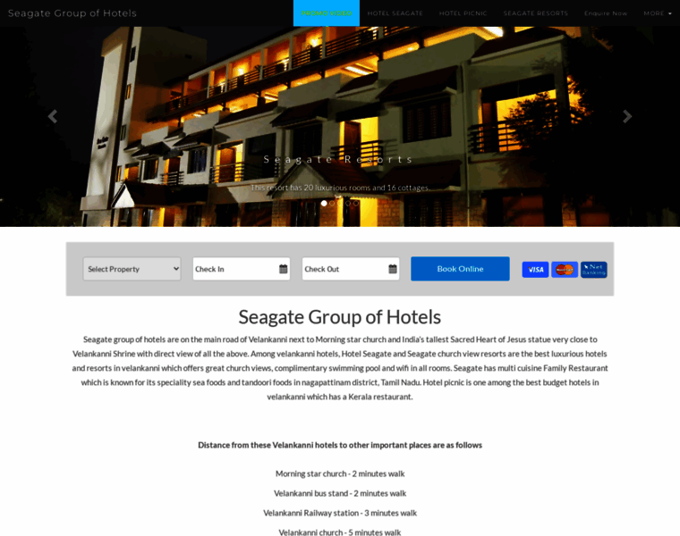 Hotelseagate.co.in thumbnail
