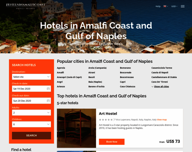 Hotelsinamalficoast.com thumbnail