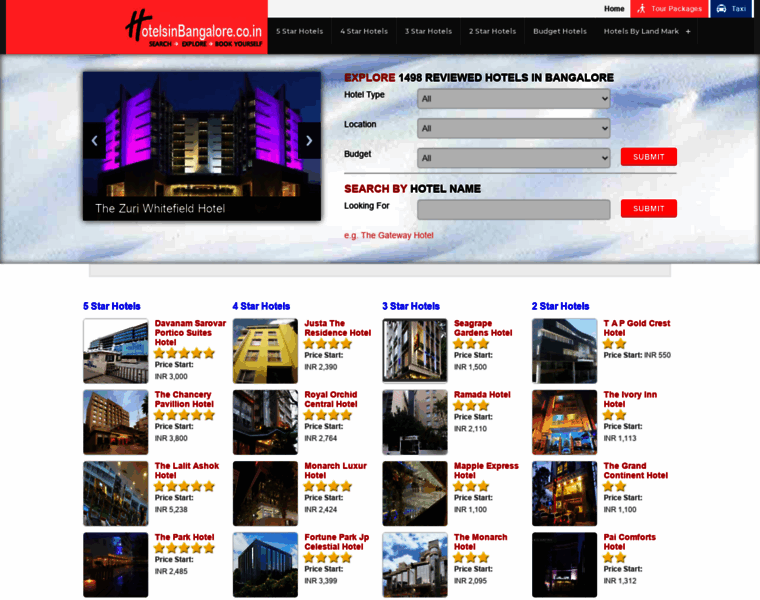 Hotelsinbangalore.co.in thumbnail