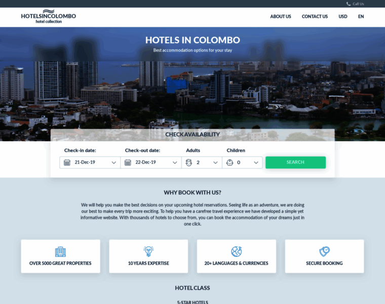Hotelsincolombo.net thumbnail