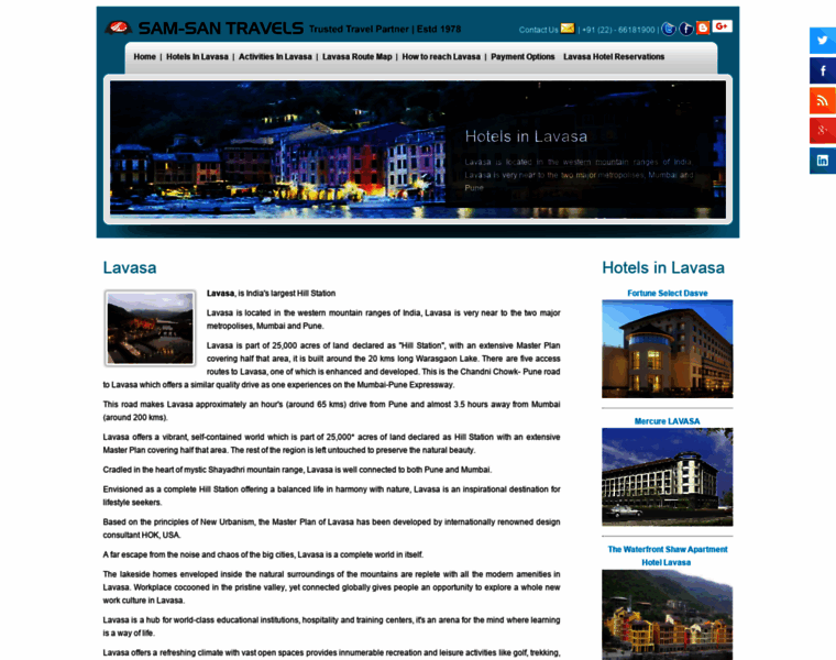 Hotelsinlavasa.com thumbnail