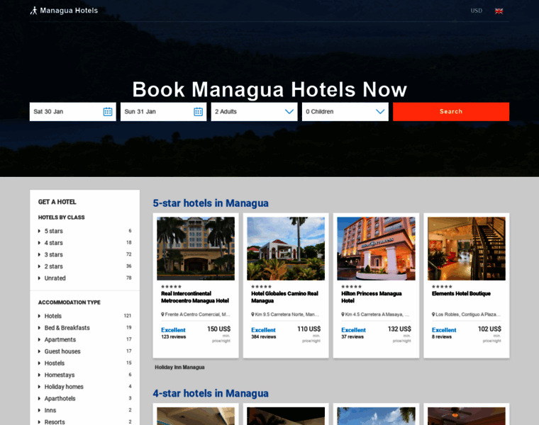 Hotelsinmanagua.com thumbnail