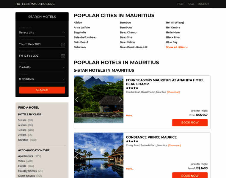 Hotelsinmauritius.org thumbnail