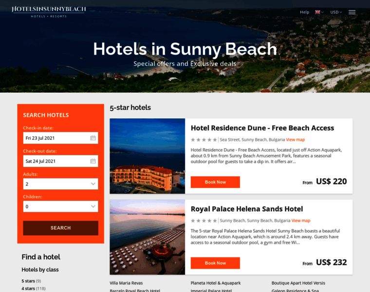 Hotelsinsunnybeach.net thumbnail
