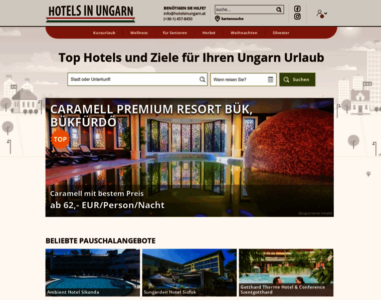 Hotelsinungarn.at thumbnail