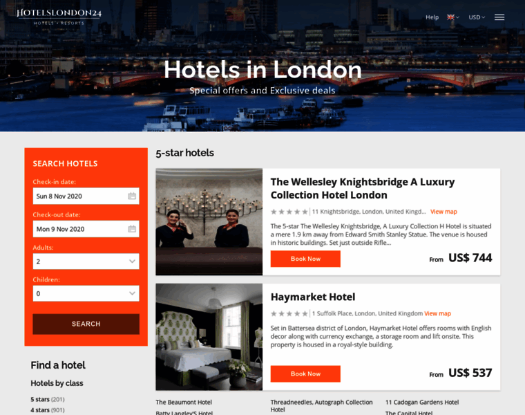 Hotelslondon24.com thumbnail