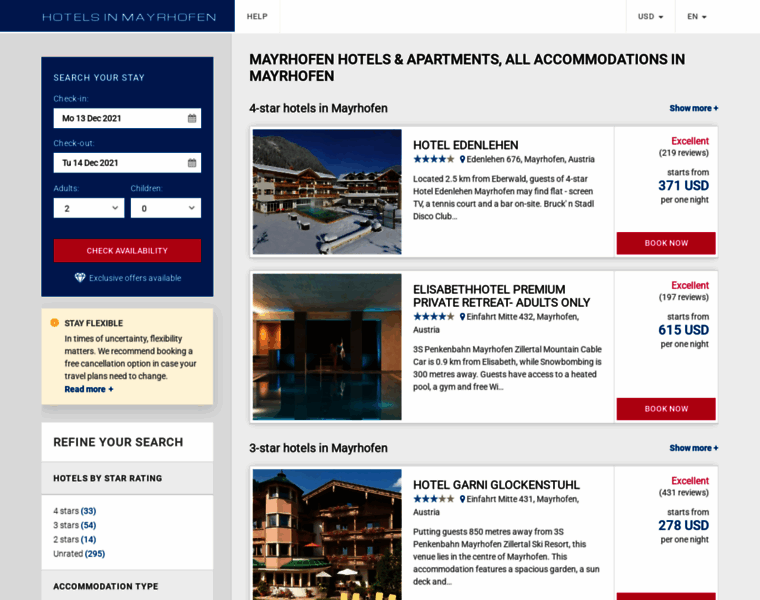 Hotelsmayrhofen.com thumbnail
