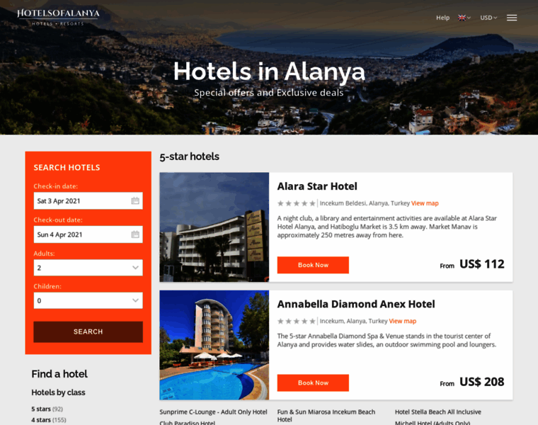 Hotelsofalanya.com thumbnail