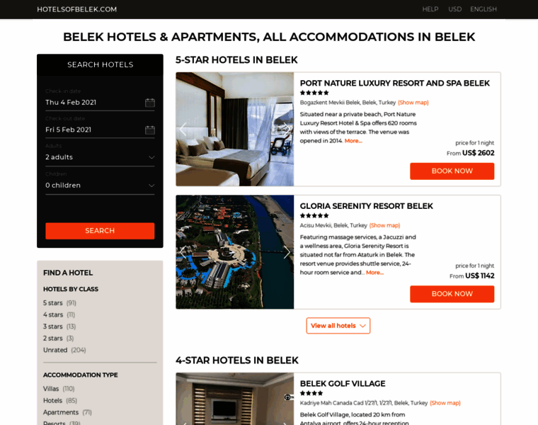 Hotelsofbelek.com thumbnail