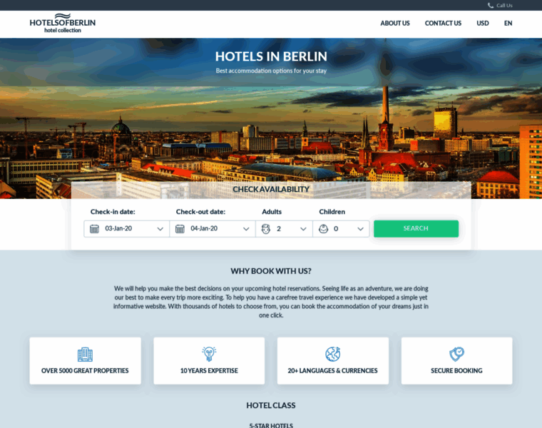 Hotelsofberlin.net thumbnail