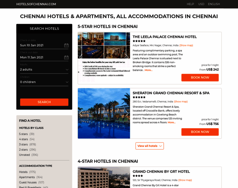 Hotelsofchennai.com thumbnail