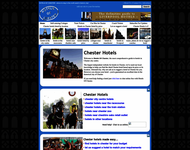 Hotelsofchester.com thumbnail