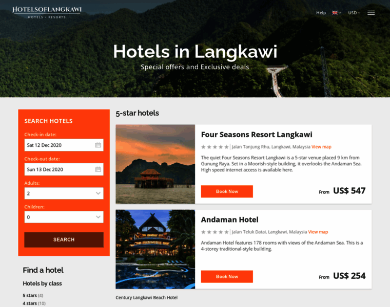 Hotelsoflangkawi.com thumbnail