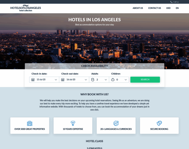 Hotelsoflosangeles.com thumbnail