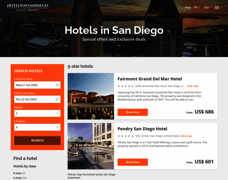 Hotelsofsandiego.com thumbnail