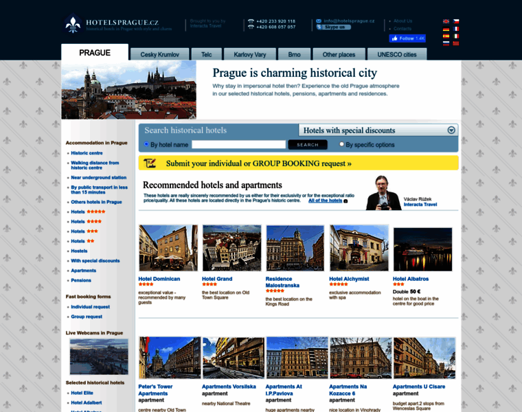 Hotelsprague.cz thumbnail