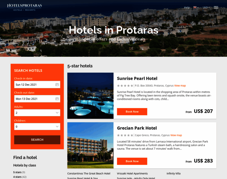 Hotelsprotaras.com thumbnail