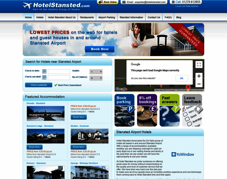 Hotelstansted.com thumbnail