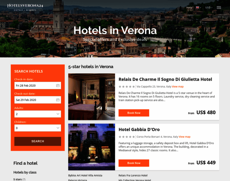 Hotelsverona24.com thumbnail