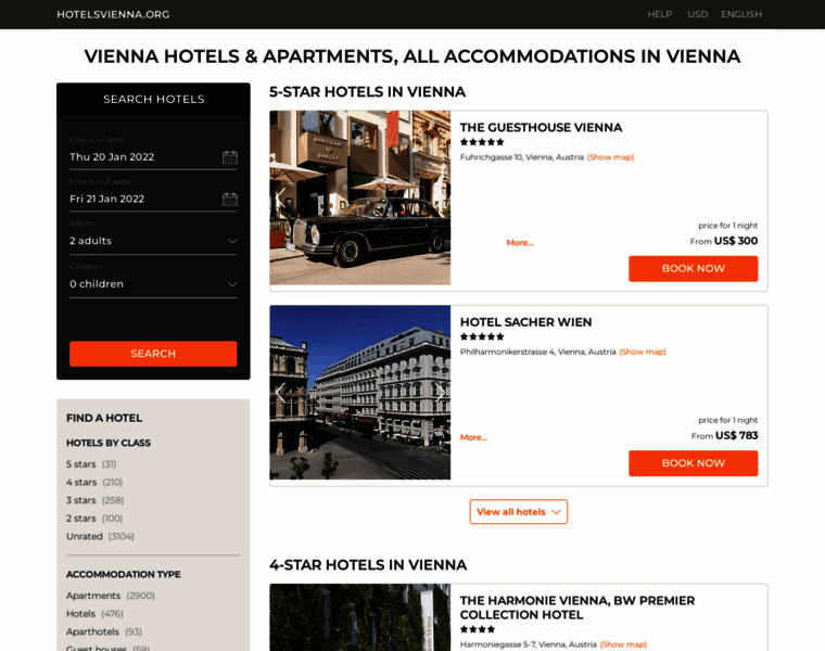 Hotelsvienna.org thumbnail