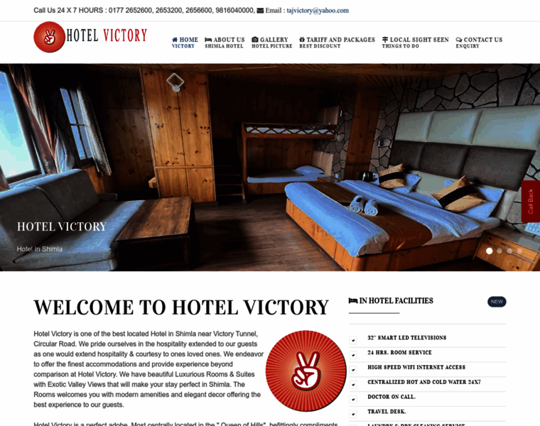 Hotelvictory.in thumbnail