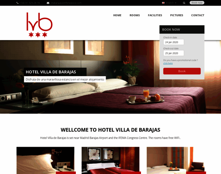 Hotelvilladebarajas.com thumbnail