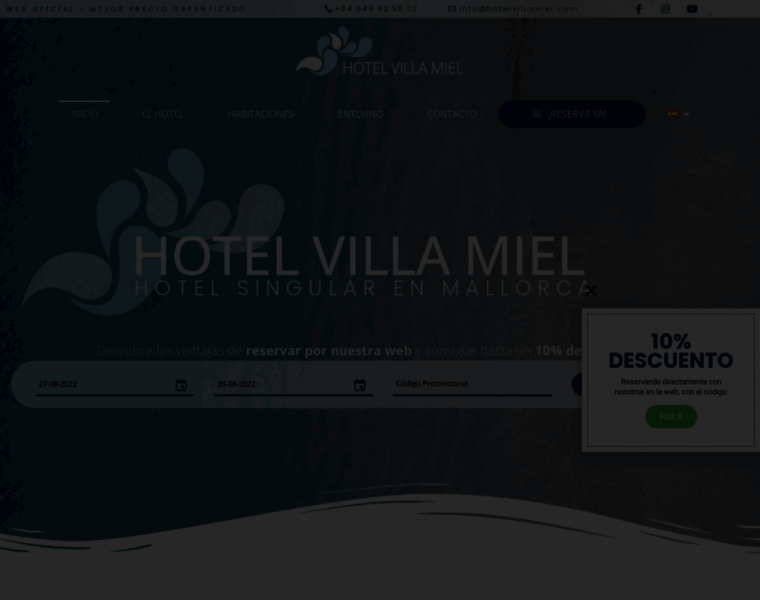 Hotelvillamiel.com thumbnail