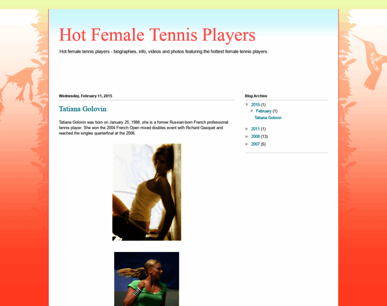 Hotfemaletennisplayers.blogspot.com thumbnail