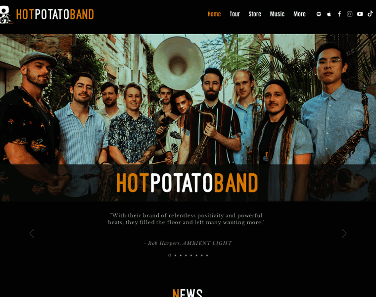 Hotpotatoband.com thumbnail