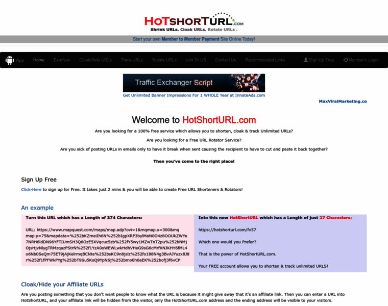 Hotshorturl.com thumbnail