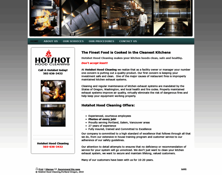 Hotshot-restaurant-hood-cleaning.com thumbnail