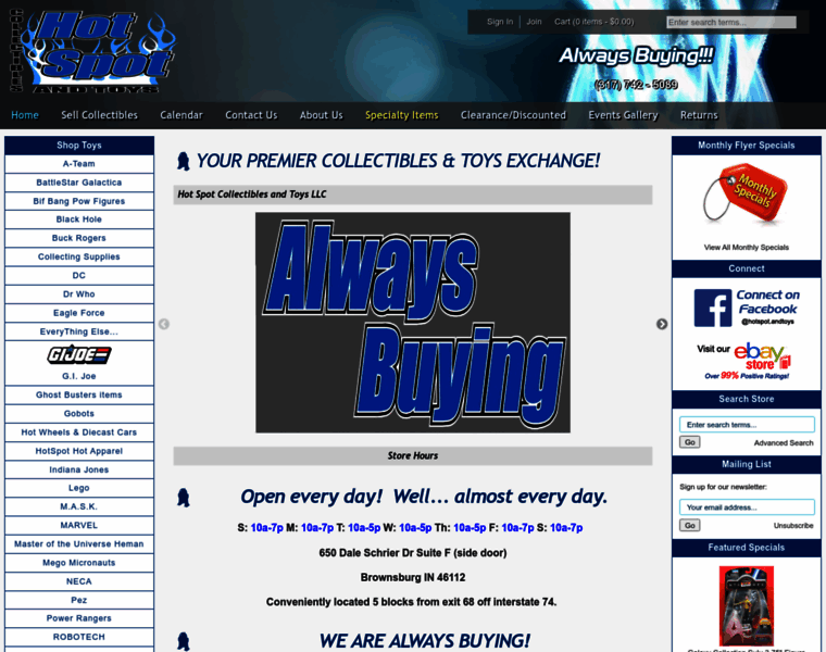 Hotspotcollectiblesandtoys.com thumbnail Hotspotcollectiblesandtoys.com thumbnail