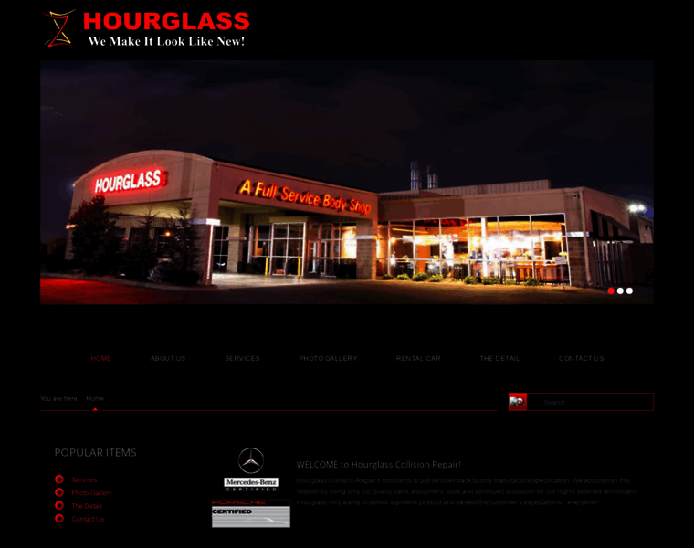 Hourglasscollision.com thumbnail