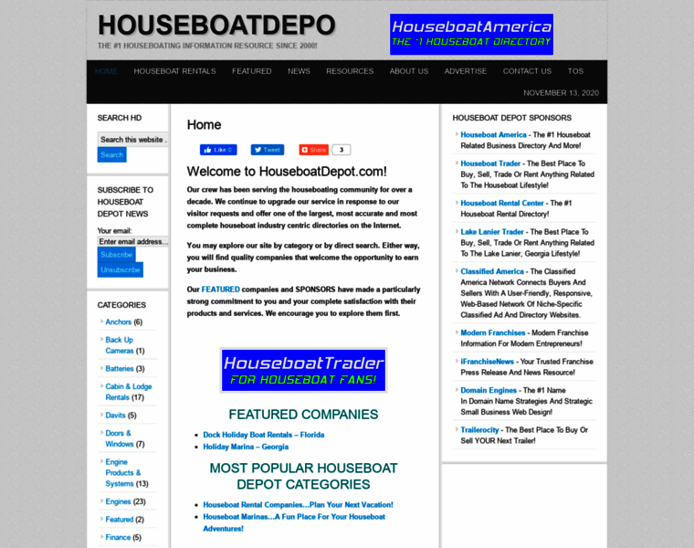 Houseboatdepot.com thumbnail