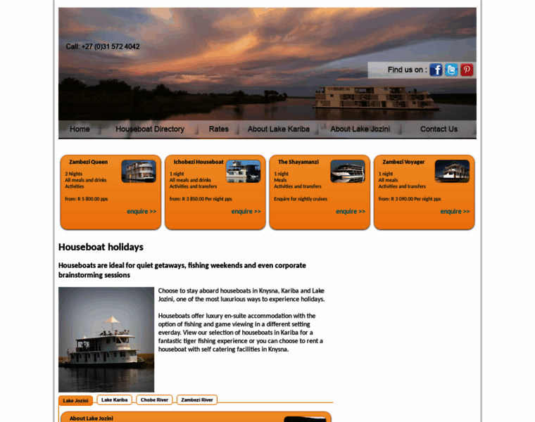 Houseboatholidays.co.za thumbnail