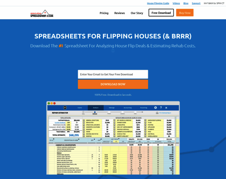 Houseflippingspreadsheet.com thumbnail