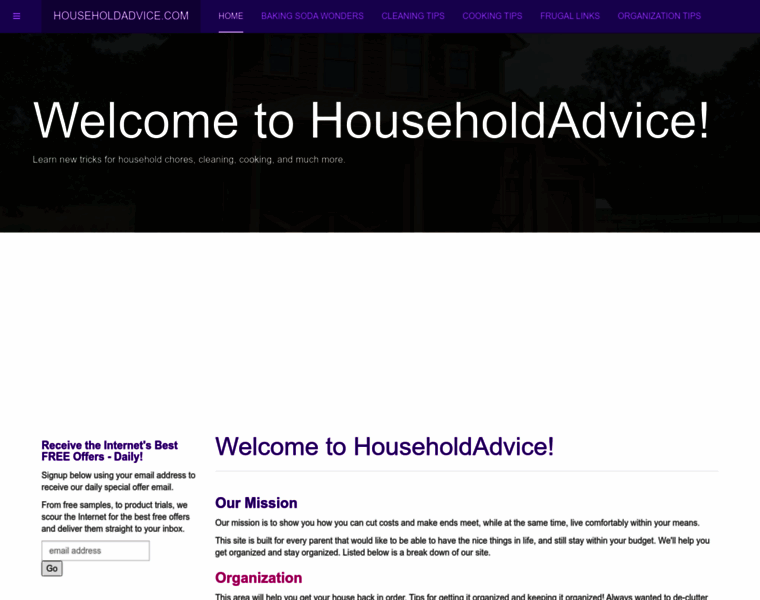 Householdadvice.com thumbnail