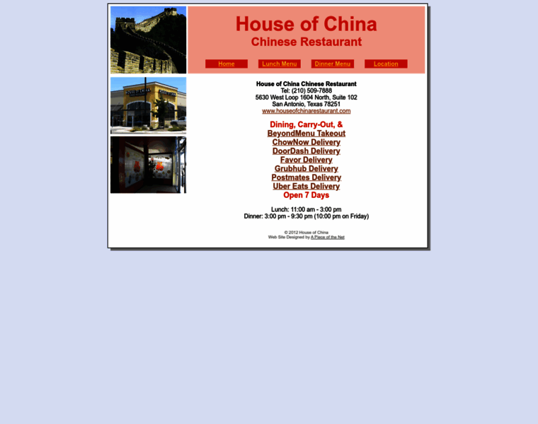 Houseofchinarestaurant.com thumbnail