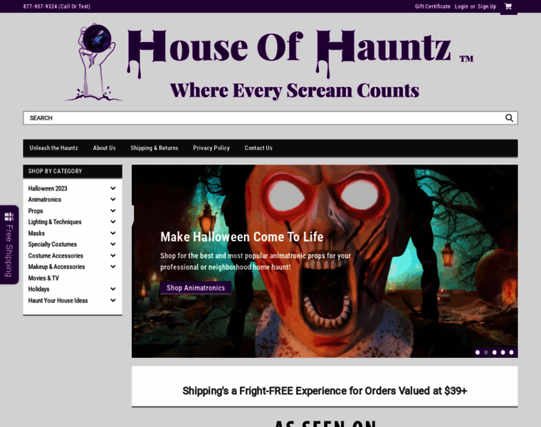 Houseofhauntz.com thumbnail