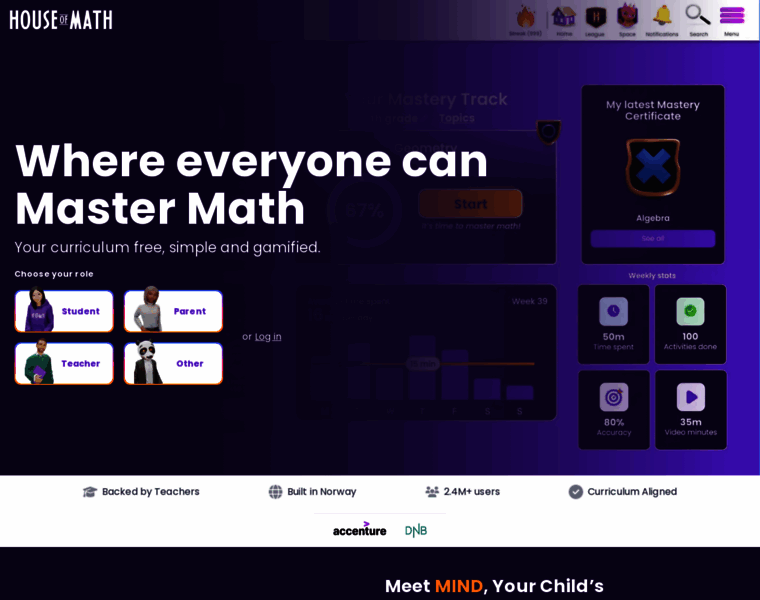 houseofmath.com at WI. House of Math | All the math you need in one place