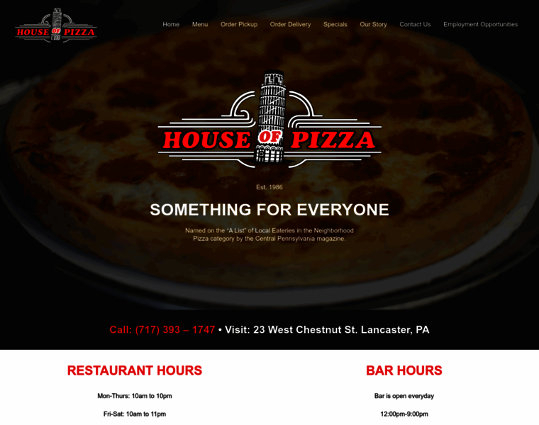 Houseofpizza.com thumbnail