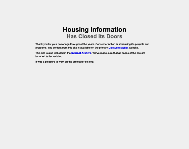Housing-information.org thumbnail