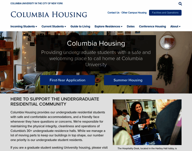 Housing.columbia.edu thumbnail