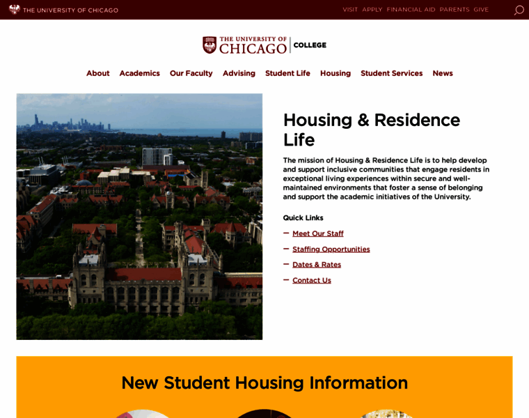 Housing.uchicago.edu thumbnail