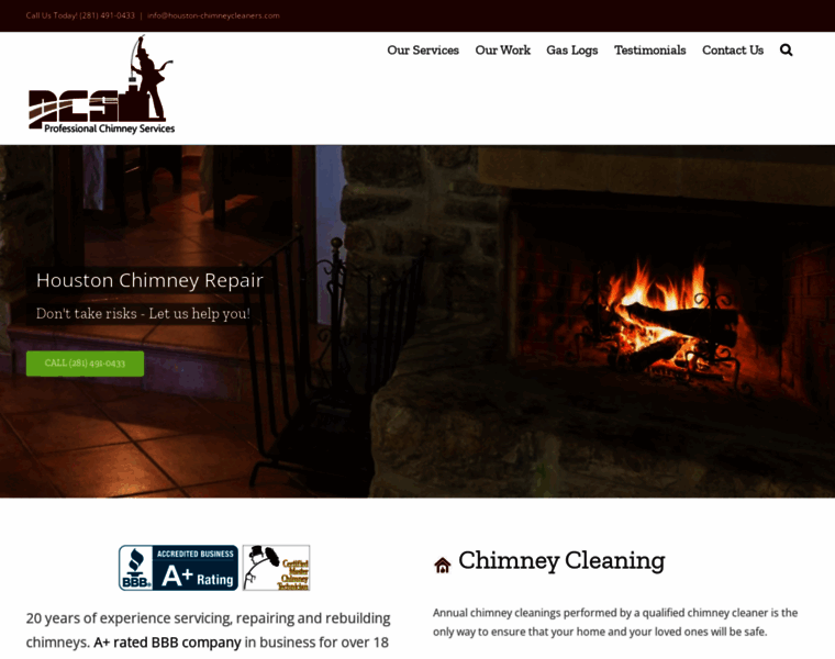 Houston-chimneycleaners.com thumbnail