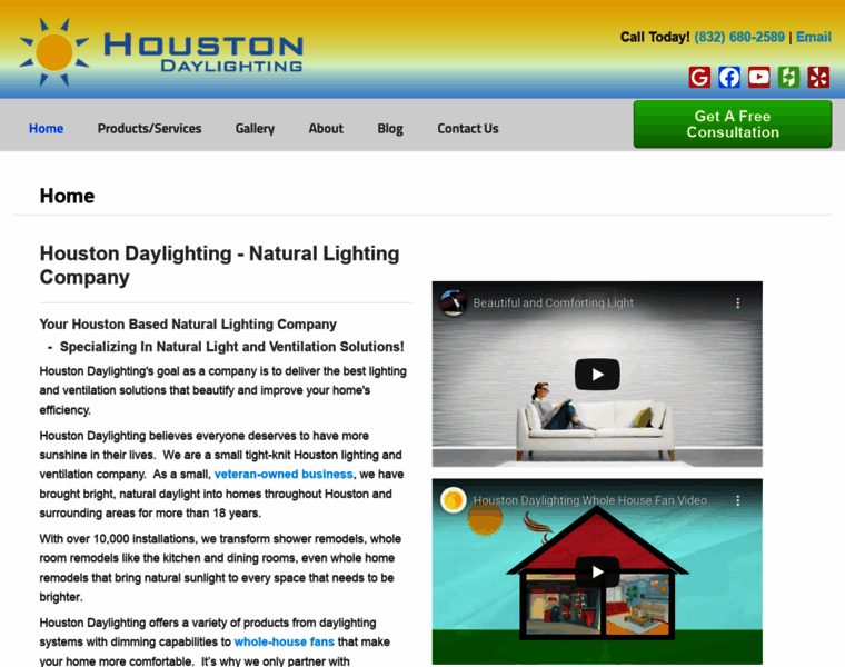 Houstondaylighting.com thumbnail